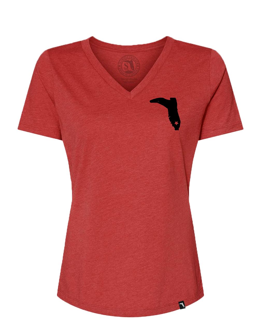 TAILGATE COLLECTION SUMTER VNECK - HEATHER RED