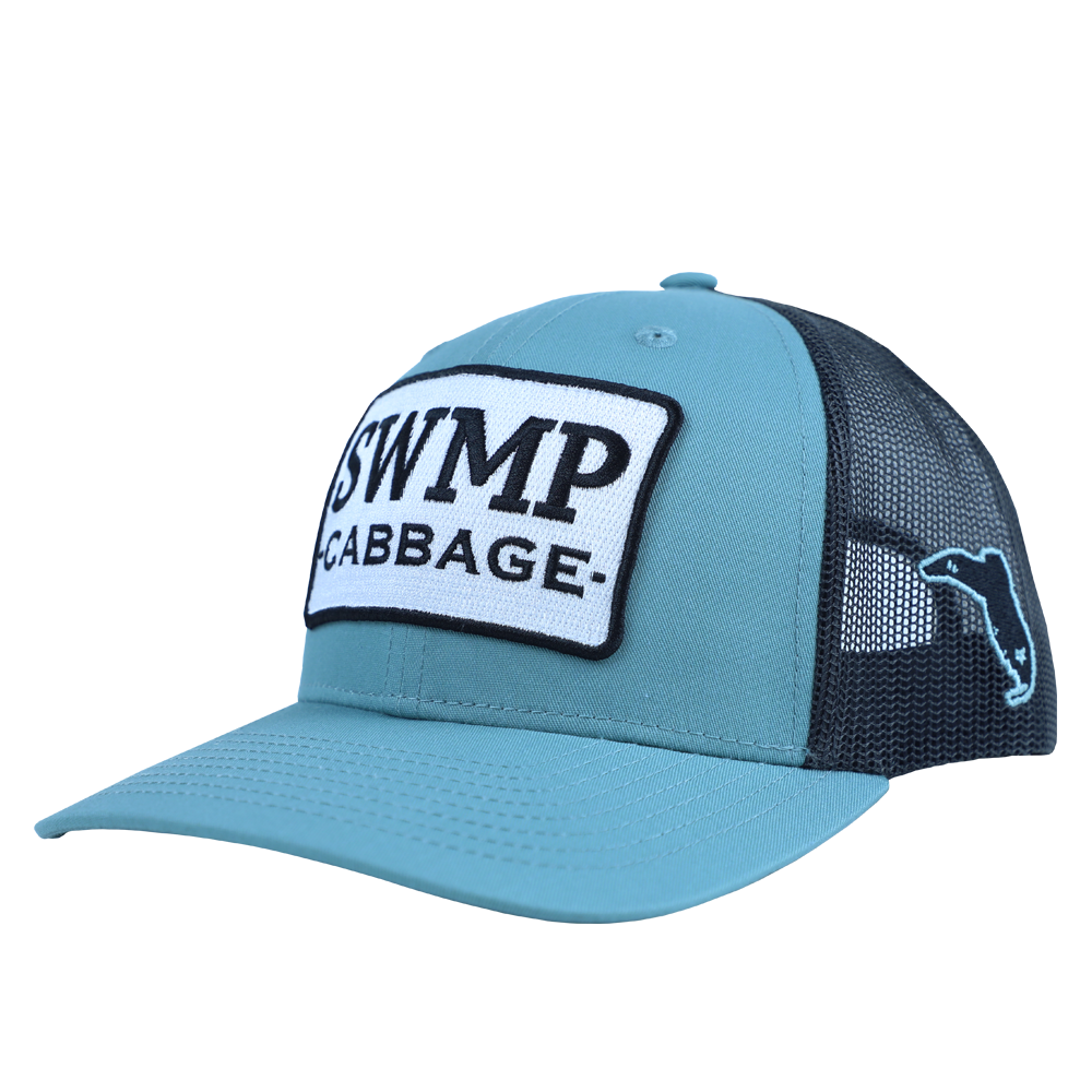PATCH HAT - SWAMP CABBAGE - SMOKE BLUE/CHARCOAL