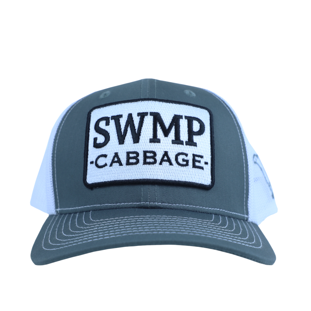 PATCH HAT - SWAMP CABBAGE - GRAPHITE/WHITE
