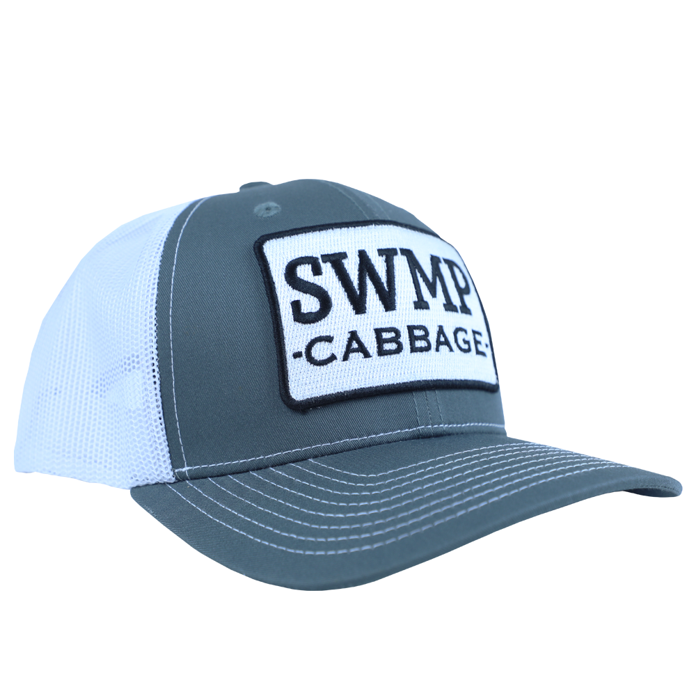 PATCH HAT - SWAMP CABBAGE - GRAPHITE/WHITE