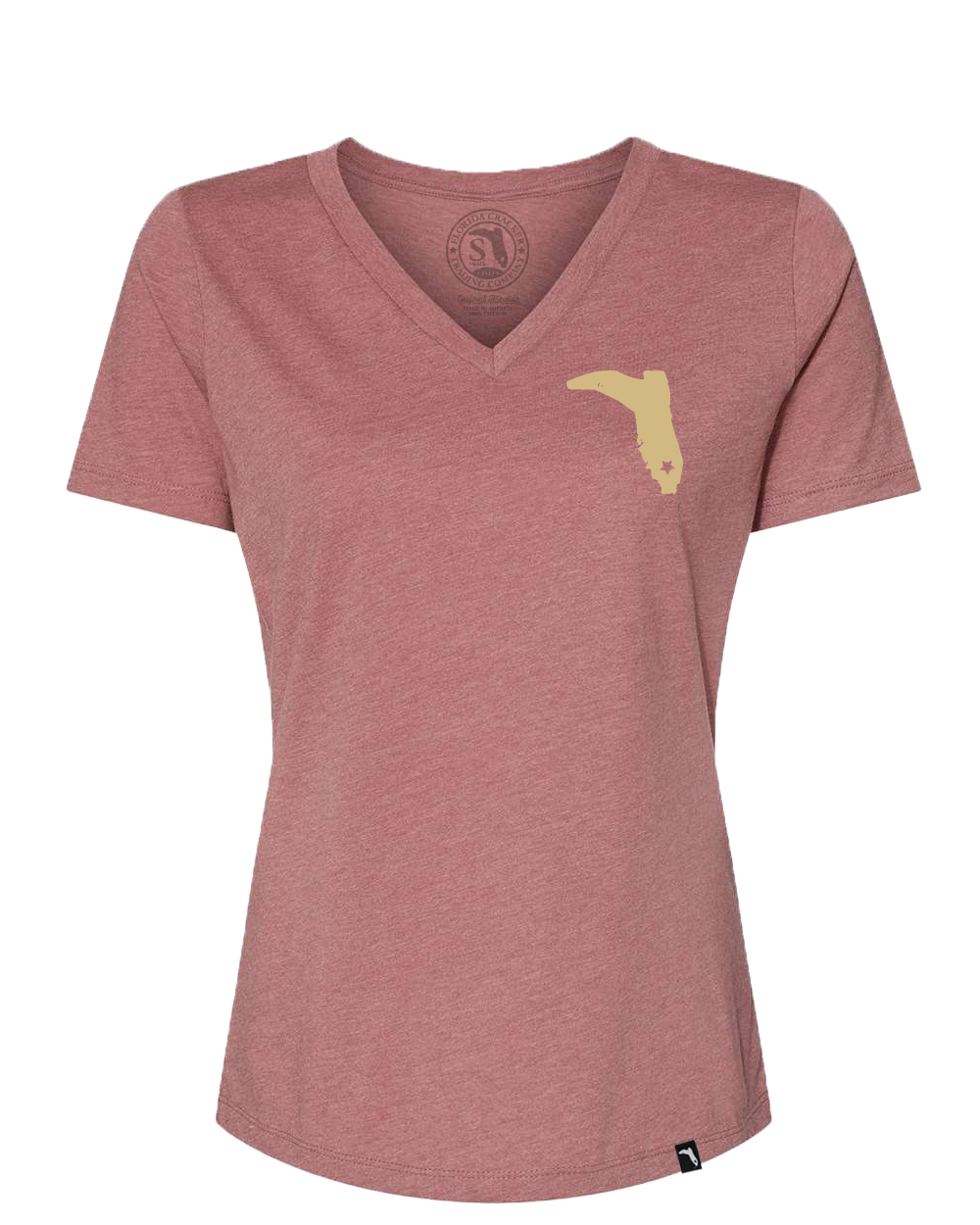 TAILGATE COLLECTION TALLAHASSEE V-NECK - HEATHER MAUVE