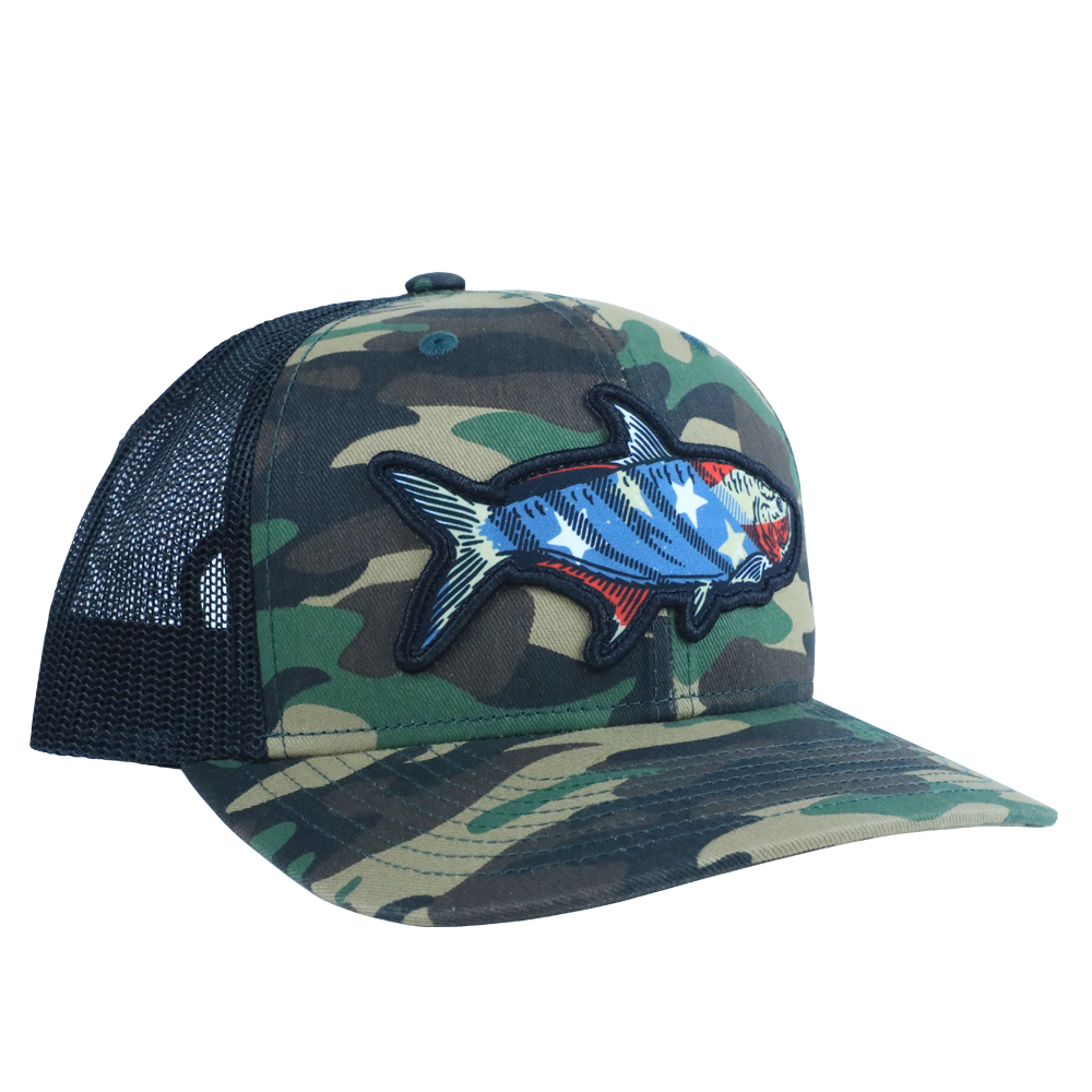 BETSY TARPON HAT - CAMO/BLACK – Florida Cracker Style