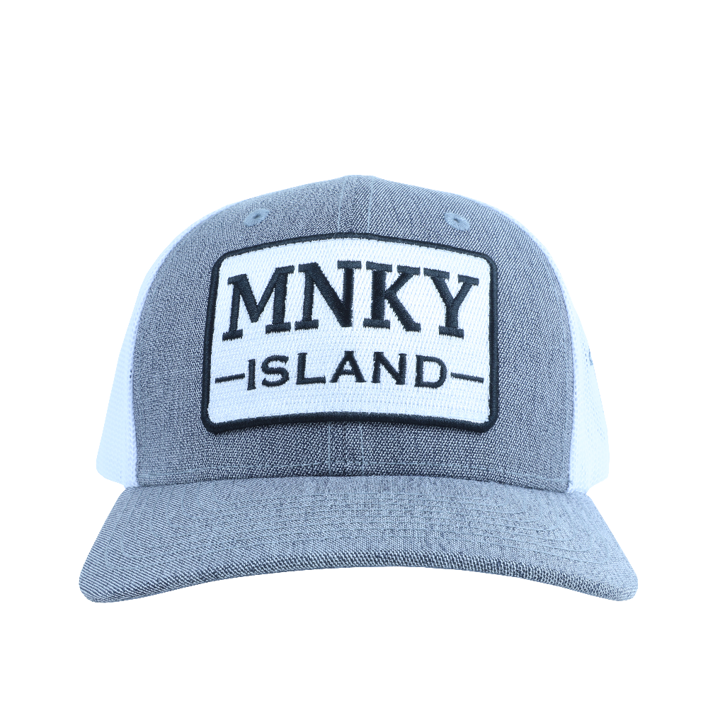 PATCH HAT - MONKEY ISLAND - GRAY/WHITE