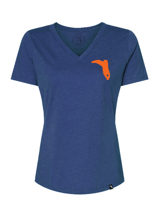 TAILGATE COLLECTION "WORK EM" VNECK - TRUE ROYAL