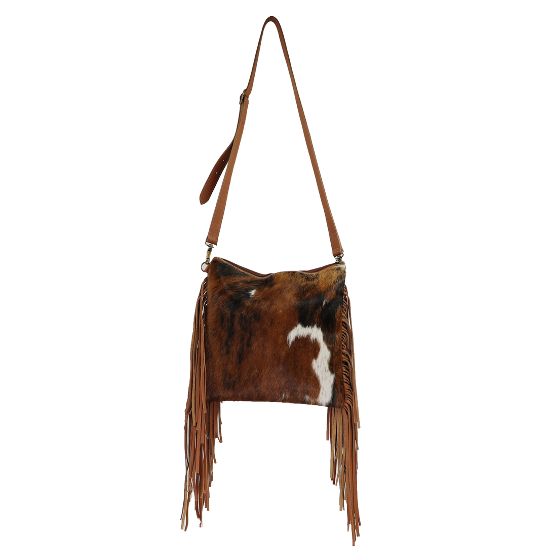 Fringe Purse, Leather Fringe Bag, Fringe Crossbody Bag for Cowgirls, Rodeo Cowhide Satchel Fringe Bag