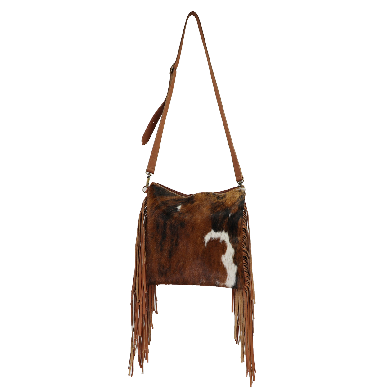 Cowhide purse 2025 with fringe