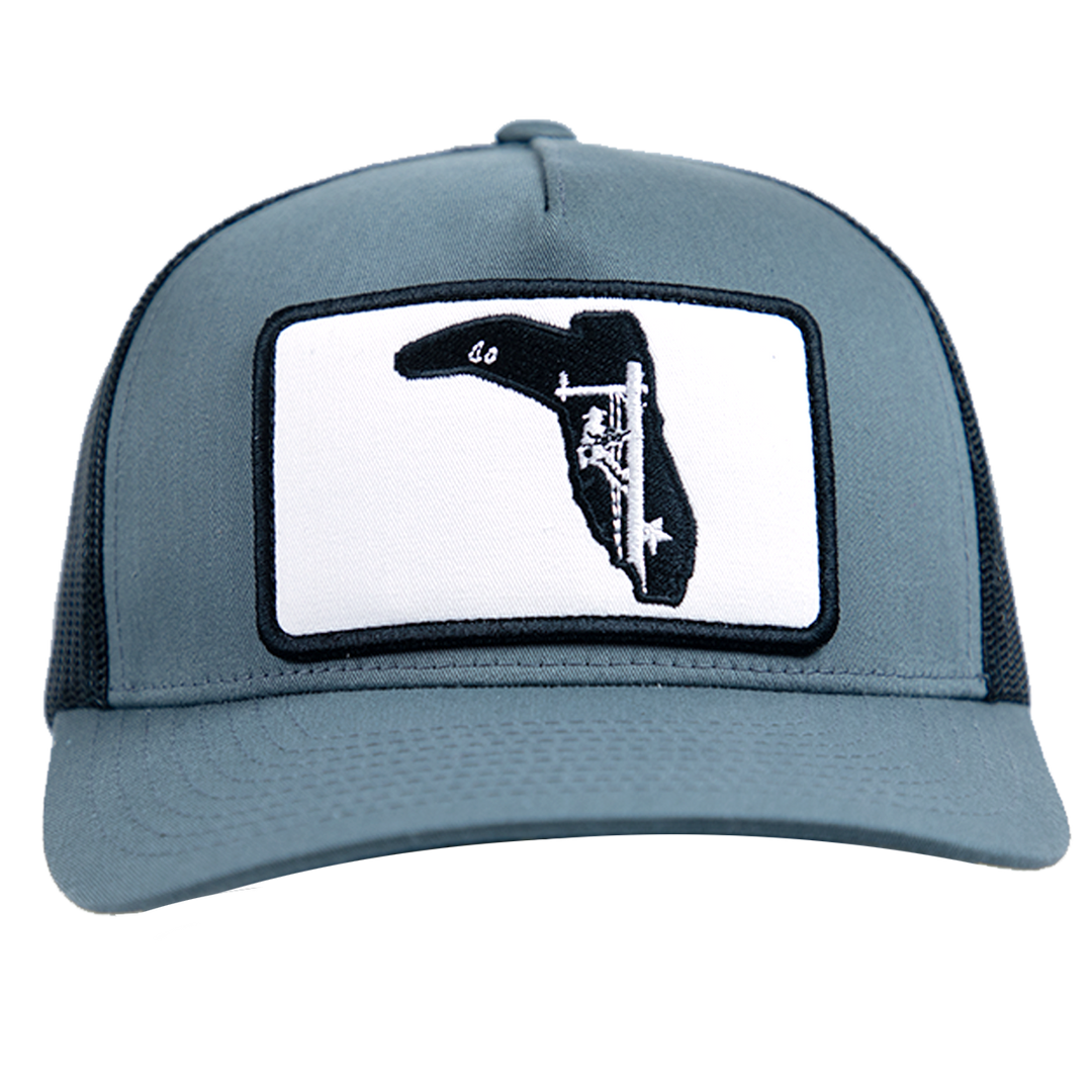 LINEMAN- CHARCOAL /BLACK TRUCKER HAT