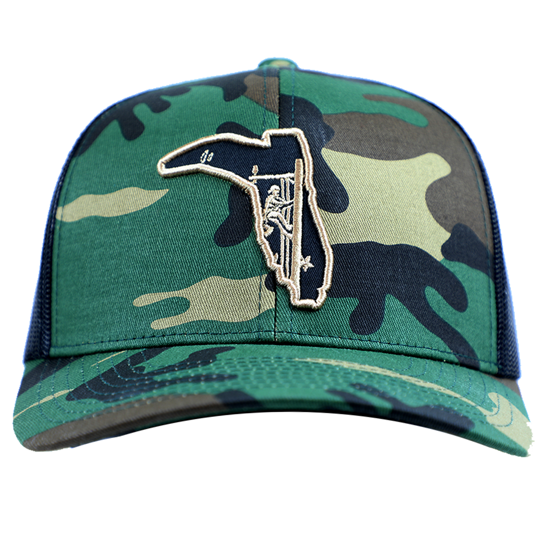 LINEMAN ARMY/ BLACK TRUCKER HAT