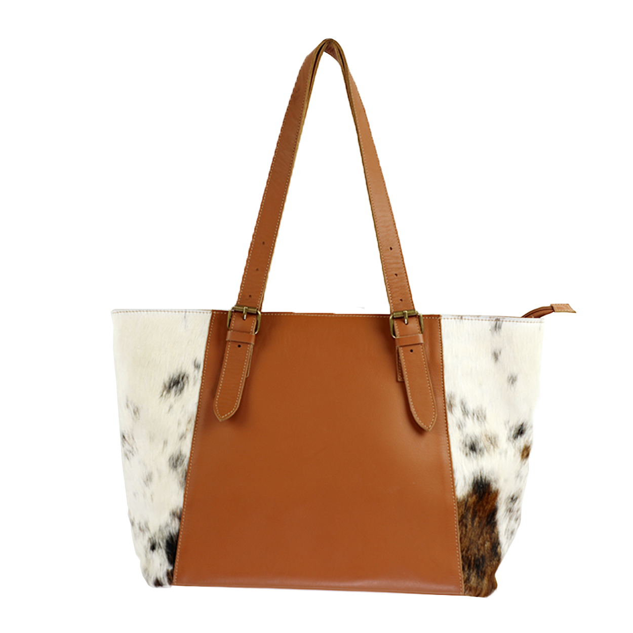 RANCHER- HANDMADE LARGE LEATHER & COWHIDE TOTE – Florida Cracker Style