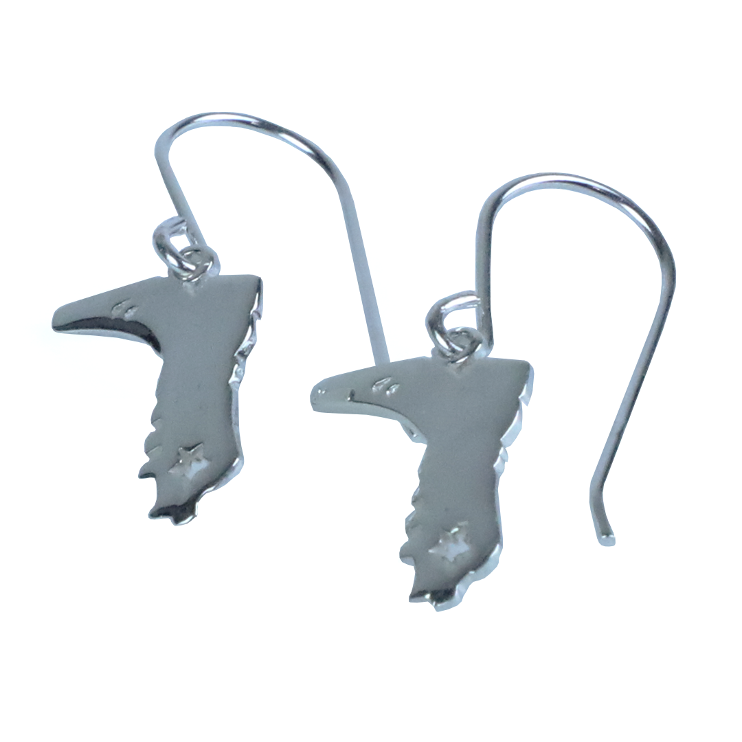 STERLING SILVER COLLECTION - SM BOOT EARRING